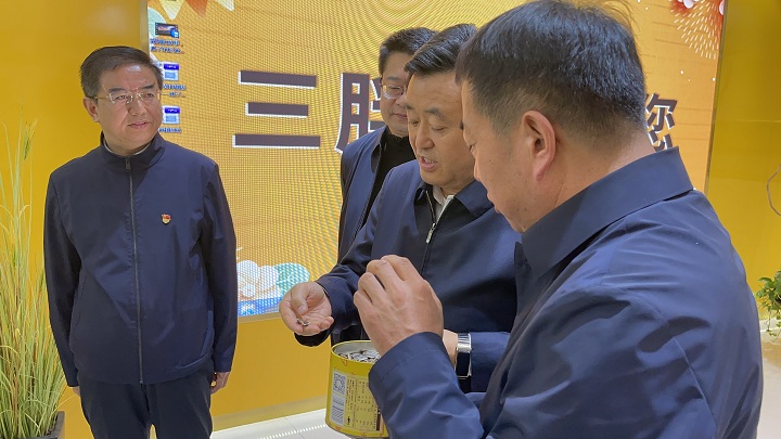 贺伟华莅临三胖蛋食品有限公司调研